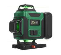 Marhynchus Livella a 16 Linee 4D Trasversale Verde 3° Autolivellante con Telecomando e Treppiede per la Costruzione di Immagini Posizionamento di Montanti a Parete per Piastrelle (Spina europea)