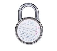 Marhynchus Lucchetto a Codice Girevole, Lucchetto a Combinazione in Lega di Zinco per Valigia Armadietto, Dispositivo di Sicurezza 4,3 Cm X 7,3 Cm con Password Fissa per la Protezione della Privacy