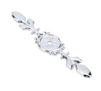 Marhynchus Maniglia per Armadio in Lega di Zinco Stile retrò, Piastra Posteriore, Lunga Durata, Riparazione di Difetti per Armadio, Armadietto del Vino, 10 Pezzi (Argento antico)