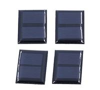 Marhynchus Mini Pannello Solare in Polisilicio da 4 Pezzi 1V 0,15W Modulo Solare Fai-da-te con Efficienza di Conversione del 18% per Piccoli Progetti Elettronici Ricarica della Batteria