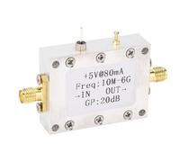 Marhynchus Modulo LNA Amplificatore Ad Alta planarità 10M-6GHz 20DB con Connettore SMA Cancelleria Laboratorio per Ricevitore Radio Amplificatore a Basso Rumore 5V 80mA