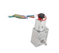 Marhynchus Motoriduttore DC 12V Encoder Motoriduttore Coppia Elevata Scatola Ingranaggi a Vite Senza Fine da 10 RPM a 100 RPM Albero di Uscita Verticale Autobloccante per Attuatore Serratura Porta