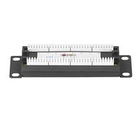 Marhynchus Pannello Patch di Rete a 8 Porte, Pannello Patch Non Schermato ABS UTP Cat6 per Cavo da 23 a 28 AWG, Staffa di Cablaggio per Montaggio a Parete con Oltre 300 Cicli di Connessione per la