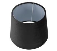 Marhynchus Paralume Piccolo in Tessuto Realizzato a Mano Conico per Lampada da Terra da Tavolo E27 E14 con Trasmissione della Luce di Dissipazione del Calore Soft Touch (BLACK)