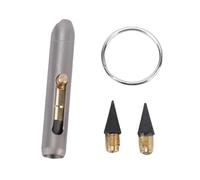Marhynchus Penna Portatile TE Keychain Penna Retrattile in Lega di Titanio Mini Strumento di Scrittura con Pennino Eterno di Grafite per Disegno di Titoli Note di Viaggio