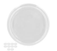 Marhynchus Piastre Petri in Vetro, Materiale Borosilicato, Perfette per Progetti Scientifici Ed Esperimenti in Classe, 10 Pezzi con Coperchi, Ideali per Uso Didattico