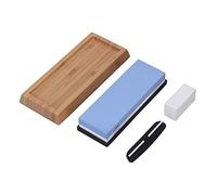 Marhynchus Pietra per Affilare, Pietra per Affilare Coltelli Grana 1000 6000, Set in Gomma di bambù per Cucina, Cuochi Domestici e Manutenzione Coltelli, Kit di Strumenti per e Lucidare