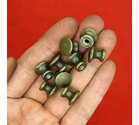 Marhynchus Pomelli per Cassetti Antichi in Lega, Maniglie a Forma di Fungo Rotonde con Consistenza Liscia per Piccole Scatole, 20 Set di Pomelli per Mobili per Decorazioni retrò, Bronzo Verde in