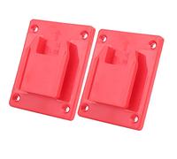 Marhynchus Portautensili e Portabatteria da 2 Pezzi M18 18V 20V Supporto per Macchina per Elettroutensili, Organizer con Base Fissa per PC in ABS Adatto a Trapano, Garage per Officina (rosso)