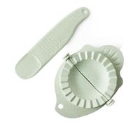 Marhynchus Pressa per Ravioli Manuale, Stampo per Ravioli in Plastica con Cucchiaio di Riempimento, Pressa da 12,5 Cm, Diametro Interno 8 Cm, Appesi Salvaspazio per Uso in Familiare (GREEN)