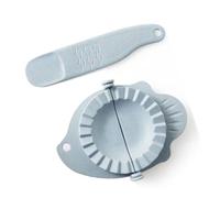 Marhynchus Pressa per Ravioli Manuale, Stampo per Ravioli in Plastica con Cucchiaio di Riempimento, Pressa da 12,5 Cm, Diametro Interno 8 Cm, Appesi Salvaspazio per Uso in Familiare (BLUE)