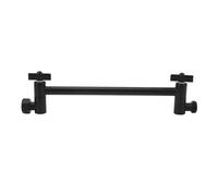 Marhynchus Prolunga per Braccio Doccia Regolabile, Prolunga per Soffione Doccia in Acciaio Inossidabile con Giunto Girevole per Bagno e di Casa, Design Regolabile di Facile Installazione (BLACK)