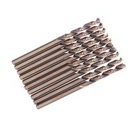 Marhynchus Punte Elicoidali, Set di Punte Elicoidali HSS con Codolo Cilindrico 2 Mm, 10 Pezzi, Punta da 135 Gradi per Acciaio Inossidabile, Acciaio Al Manganese, Angolare, Strumenti Hardware Manuali