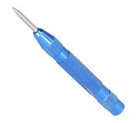 Marhynchus Punzone Centrale Automatico, Utensile in Acciaio Temprato con Punta Rimovibile per Marcatura Precisa, Regolabile e Impugnatura Zigrinata, Lunghezza 130 mm. (BLUE)