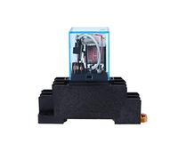 Marhynchus Relè di Bobina CA 220 V, 10 A DPDT LY2NJ HH62P HHC68A 2Z Relè Elettromagnetico con Base Presa, per Compressore del Condizionatore Ventilatore Motorino di Avviamento per Auto