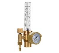 Marhynchus Riduttore di Pressione per Argon, Misuratore di Portata per Gas Interamente in Ottone con Manometro e Scala a Colonna D'aria per Saldatrice Ad TIG MIG Argon Connettore CGA580