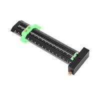 Marhynchus Righello Quadrato a T Righello per Disegno a Tratteggio per la Lavorazione del Legno in Lega di Alluminio con Blocco Limite Regolabile e Doppio Ago, Lunghezza 16 Cm per Marcature Precise