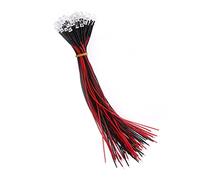 Marhynchus Risparmio Energetico 50 Pezzi Precablati DC 9-12V 3 5 10mm Diodi LED Trasparenti per Acqua Bianco Rosso Blu Verde Luce per la Decorazione Domestica (5mm)
