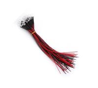 Marhynchus Risparmio Energetico 50 Pezzi Precablati DC 9-12V 3 5 10mm Diodi LED Trasparenti per Acqua Bianco Rosso Blu Verde Luce per la Decorazione Domestica (5mm)