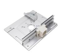 Marhynchus Router Insert Plate con Materiale Premium, Piastra per Inserti | Lega di alluminio anodizzato, taglio senza giunture, include guida per mitra e guida