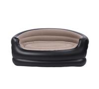 Marhynchus Sedia Gonfiabile, Divano Ad Aria Portatile in Velluto PVC per Uso Esterno Ed Interno, Comodo Divano Gonfiabile a Doppia Seduta per Campeggio e Relax (BROWN)