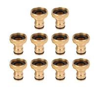 Marhynchus Set Adattatori per Rubinetto Lavastoviglie, Connessione Rapida in Ottone, Adattatore a Scatto da 10 Pezzi per Lavastoviglie e Lavatrice Portatili, Connessione Rubinetto Lavello Standard