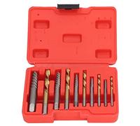 Marhynchus Set di Estrattori per Viti per Carichi Pesanti da 10 Pezzi, Materiale CR MO e HSS per la Rimozione di Viti Rotte, con Punta da Trapano per Mano Sinistra per Riparazioni di Legno e Metallo