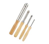 Marhynchus Set di Frese per Sculture in Argilla Ceramica con Manico in Legno, 4 Pezzi, Strumento di Perforazione per Intaglio per Scultori e Artisti, da 5,1" a 7,9" in Legno+acciaio Inossidabile (Di
