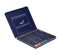 Marhynchus Set di Matite per Acquerello, Nucleo Spesso 3,8 Mm per | Corpo in Legno Massello, Effetto Bagnato e Asciutto Solubile in Acqua, Scatola di Latta per Riporre gli Oggetti, Regalo per