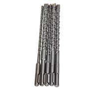 Marhynchus Set di Punte per Trapano per Muratura 5 Pezzi Punte per Trapano a Croce per Martello Rotante in Carburo 40Cr 6 Mm 8 Mm 10 12 14 X 210 per Martelli Elettrici per Muratura in Calcestruzzo