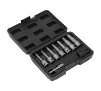 Marhynchus Set Estrattore per Viti 3/8, Kit di Rimozione Bulloni Hascrome 9 Pezzi con Adattatore per Viti Arrugginite Spezzate e Perni Bulloni, Compatibile con Utensili Pneumatici Elettrici Manuali