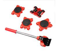 Marhynchus Set per Trasloco Mobili Portatile in ABS con 1 Sollevatore e 4 Pulegge Cuscinetti Antiscivolo Rotanti a 360 Gradi Maniglia Ergonomica per Spostare il Materasso dell'armadio del Divano
