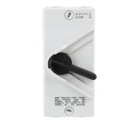 Marhynchus Sezionatore per Motore Chiuso 63A 2 Poli, Materiale ABS Impermeabile IP66 con Contatti in Argento, per Imbarcazioni con Generatore Industriale Esterno per Impieghi Grav