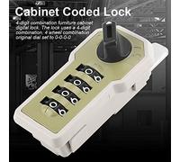 Marhynchus Slogan Closet Block Codificato con Protezione a 4 Cifre, Materiale AB Resistente, Comode Copie di Backup, Ideale per la Cassetta degli Attrezzi, Combinazione a Blocchi a 4 Ruote per