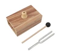 Marhynchus Sortiera SET FORK 512Hz con Resonatore in Legno Strumento di Terapia del Suono per la Guarigione del Martello in Gomma in Gomma per il Rilassamento di Yoga Equilibrio Mentale