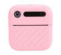 Marhynchus Stampante per Adesivi Portatile Stampante Termica per Etichette Bluetooth con Controllo APP 200 DPI, Adatta per gli Appassionati, 1 Batteria Ricaricabile Al Litio da 1000 MAh, Rosato