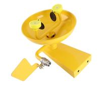 Marhynchus Stazione di Lavaggio degli Occhi di Emergenza Eyewash Stazione Emergenza Unità Eyewash Wall Montaggio Portatile con 2 Teste a Spruzzo Manico a Spinta in Acciaio Inossidabile per