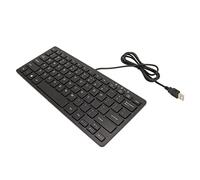 Marhynchus Tastie di Tastiera per Cavi USB Ultra Sottile 78 Tasti Tastiera Mini, Plug -e Riproduzione di Silenzio Non -slip, Versatile per Telefoni Cellulari, Laptop e Computer Desktop (BLACK)