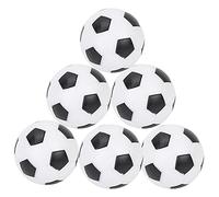 Marhynchus Tavolo Sostituzione Sostituzione Tavolo da Calcio Sostituzione 6pcs ABS Mini Palloni da Calcio Bianco con Adattamento Full Si Adatta per Tutti i Tavoli da Palla (6PCS)