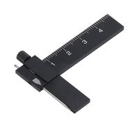 Marhynchus Tracciatore Parallelo Equidistante, Righello Regolabile in Lega di Alluminio per la Realizzazione di Modelli Precisi, Strumento di Marcatura Parallela Ergonomica per Hobbisti (BLACK)