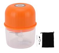 Marhynchus Tritatutto Elettrico Aglio Tritacarne Smerigliatrice Aglio 3 Lame 260ML Design Compatto Potente Motore per Cipolla Peperoncino Noci con Parti Staccabili Facile da Pulire (ORANGE)