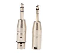 Marhynchus TRS da 1/4 Pollice da Maschio a Adattatore XLR da 6,35 Mm TRS Al Connettore Bilanciato XLR con Alloggiamento per Fusione di Metallo per Microfoni di Attrezzature Professionali