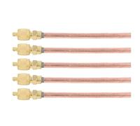 Marhynchus Valvola di Accesso di Servizio Valvola di Accesso di Servizio AC in Ottone 10 Pezzi Connettore Filettato da 131 Mm Testa della da 23 Mm Stelo da 100 per Condizionatore d'aria Frigorifero