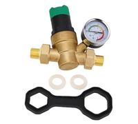 Marhynchus Valvola di Regolazione della Pressione Dell'acqua, Impianto Idraulico in Ottone Regolabile da 1 a 6 Bar, per la Protezione Domestica Contro L'alta Pressione Dell'acqua, Perdite e (3/4