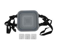 Marhynchus Vasca da Bagno di Ghiaccio, Secchiello da Bagno di Ghiaccio Pieghevole Portatile in Silicone con Tecnologia di Raffreddamento Rapido per gli Atleti Che Viaggiano a Casa per la (GREY)