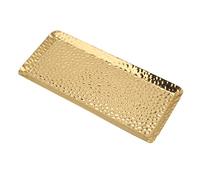 Marhynchus Vassoio a Martello a Lavaggio Multiplo, Piastra Snack in Acciaio Inossidabile 25x11 Cm, Vassoio di Servizio di Asciugamano di Frutta (GOLD)