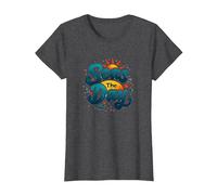 Mari Il Giorno Divertente Crociera Vacanza Nautica Oceano Sole Maglietta, Donna, Grigio Scuro, XL