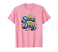 Mari Il Giorno Divertente Crociera Vacanza Nautica Oceano Sole Maglietta, Uomo, Rosa, XL