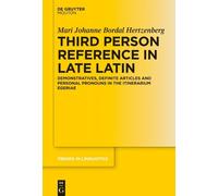 Mari Johanne Bordal Hertzen Third Person Reference in Late L (Copertina rigida)