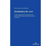 María Amparo Soler Bonafont Semántica de creo (Tascabile)